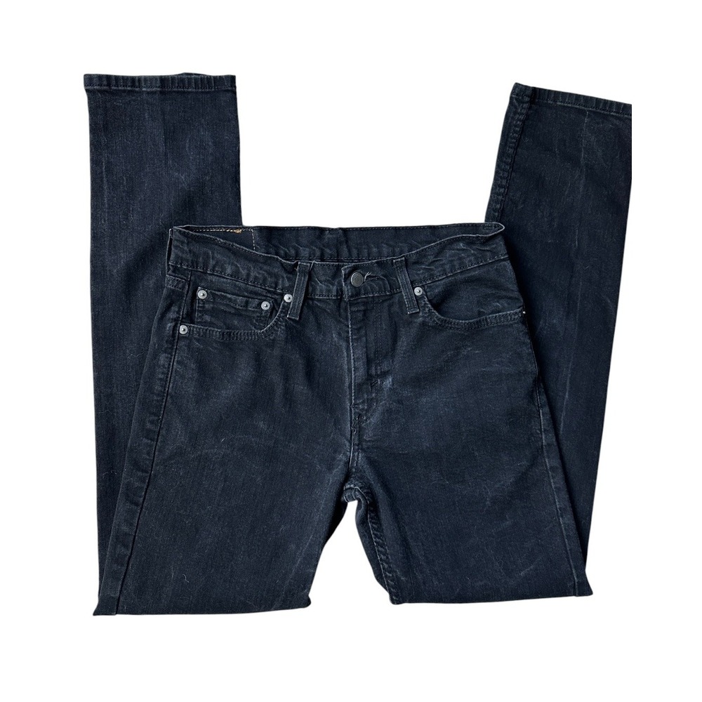 Levi's 511 Slim Fit Jeans 33x34 Black Denim Modern Casual Streetwear 04511-1907